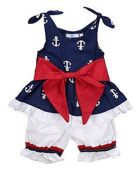 Anchor Bow Cotton Top Vest