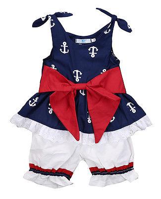 Anchor Bow Cotton Top Vest