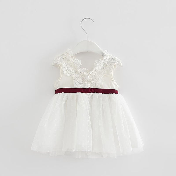 Bow Lace Infant Dress