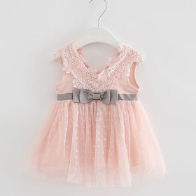 Bow Lace Infant Dress