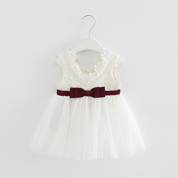 Bow Lace Infant Dress