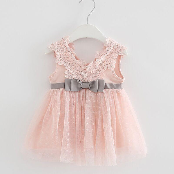 Bow Lace Infant Dress