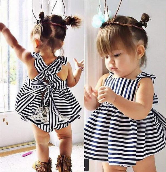 Backless Dress Bow Outfit